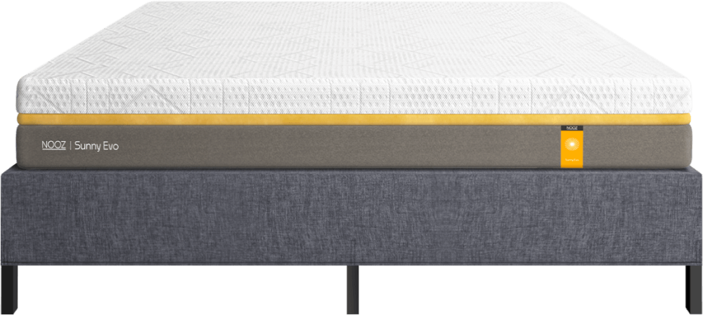 ที่นอนยางพาราแท้ 6 ฟุต NOOZ SUNNY EVO มาพร้อมกับฐานเตียง 6 ฟุต NOOZ PIXEL BED FRAME (ไม่มีหัวเตียง)
